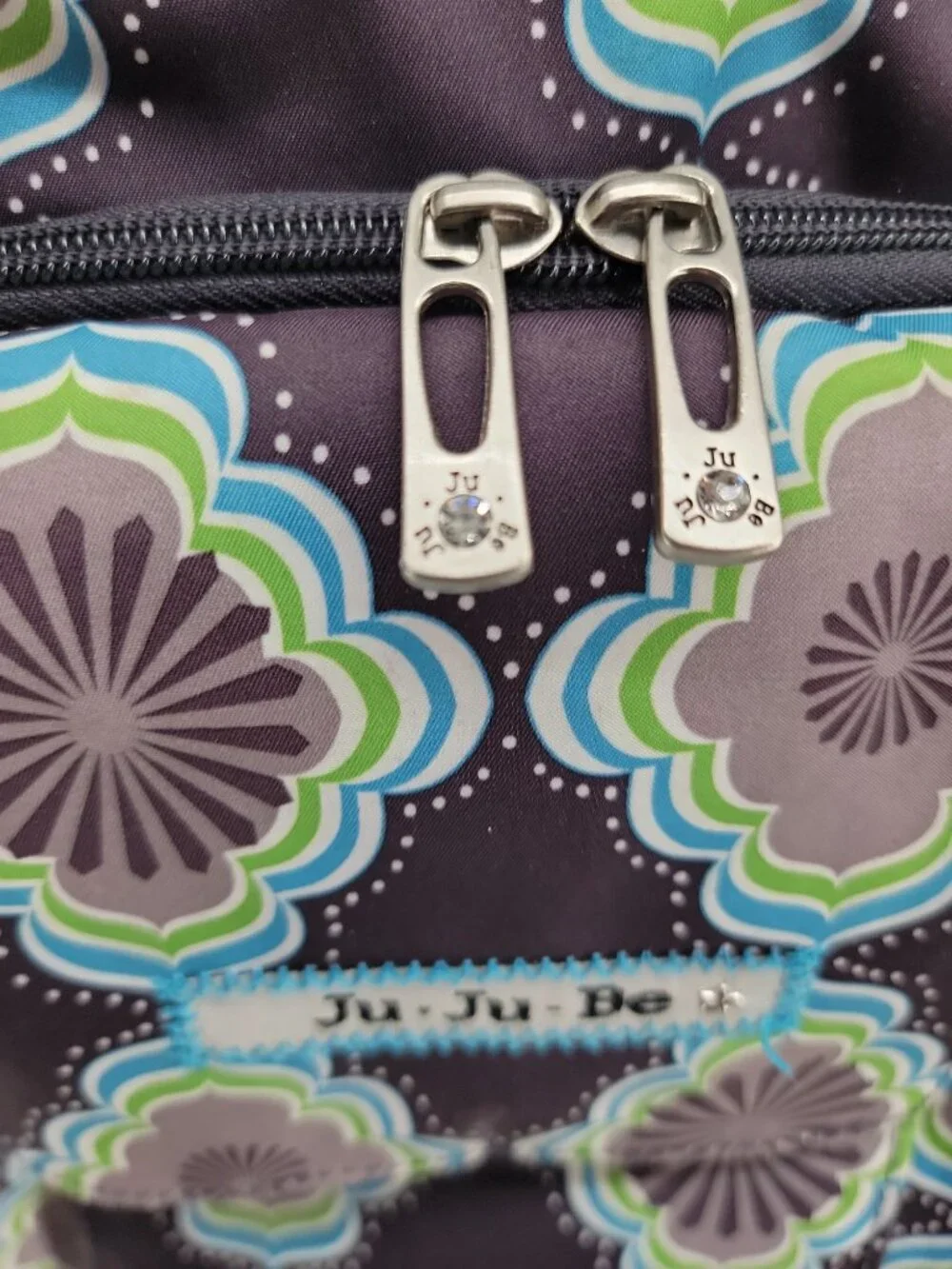 JuJuBe Be Right Back Diaper Bag Backpack Whimsical Whisper Changing Pad